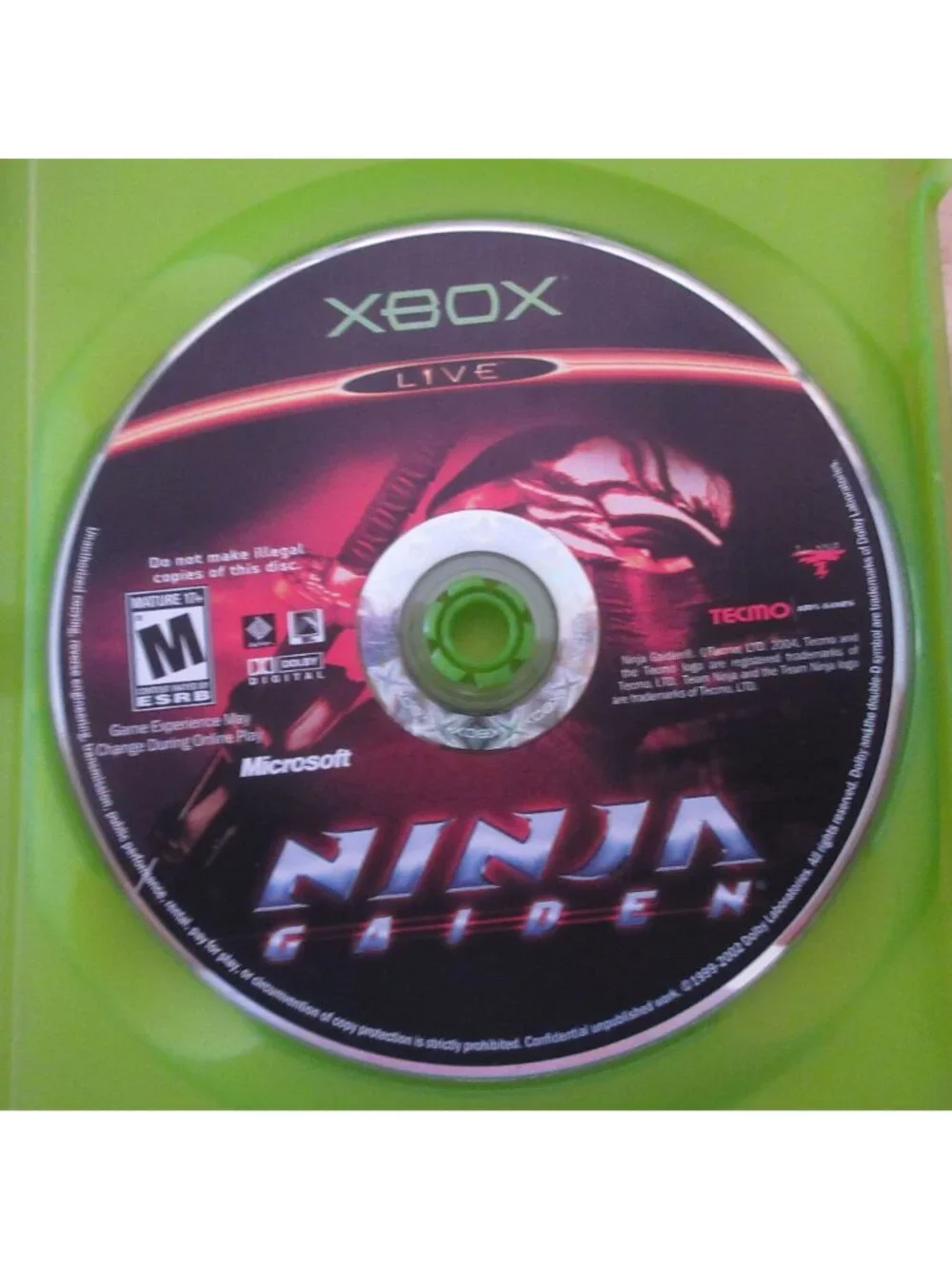 Ninja Gaiden (Microsoft Xbox Original, 2004) with Manual